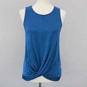 Apt. 9 Teal Twist Front Stretch Sleeveless Scoop Neck Knit Top Women's S